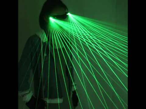 Led Laser Goggles Green Beams DJ Party Stage Laser Show Laser Glasses 1pc
