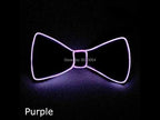 Zyoz Glowing LED Bow Tie Light-Up Bow Neon Accessory for Parties