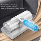 Mattress Vacuum Cleaner, Cordless Bed Vacuum Cleaner Strong Suction 260nm UV USB Handheld Vacuum, Effectively Clean Up Bed, Pillows, Cloth Sofas, Carpets and Fabric Surfaces