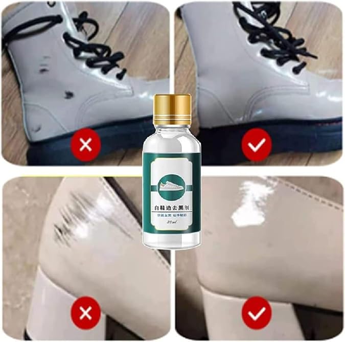 Yellow Stain Remover for Shoes, Shoes Whitening Cleaner, Shoe Cleaning Kit Whitening Cleansing Gel | Leather Scratch Cleaner