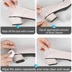 Yellow Stain Remover for Shoes, Shoes Whitening Cleaner, Shoe Cleaning Kit Whitening Cleansing Gel | Leather Scratch Cleaner