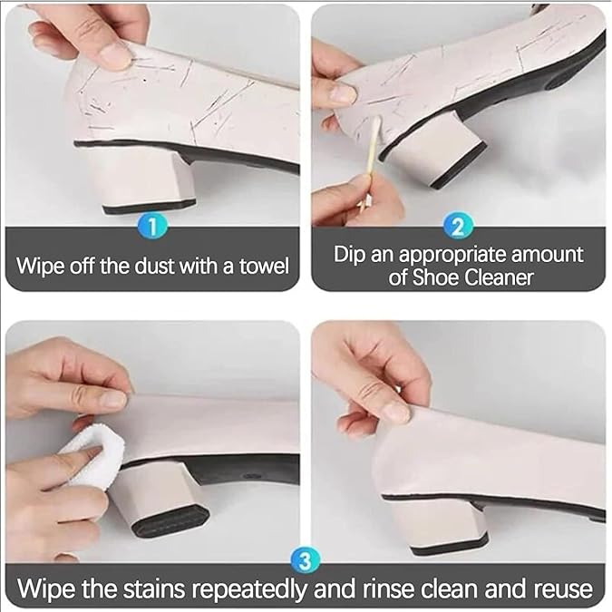 Yellow Stain Remover for Shoes, Shoes Whitening Cleaner, Shoe Cleaning Kit Whitening Cleansing Gel | Leather Scratch Cleaner