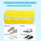 Shoe Washing Machine Bag Laundry Shoe Bag for Washer & Dryer, Reusable with Durable Zipper for Sneakers & Delicates 360° Deep Cleaning Washable Laundry Organizer Bag