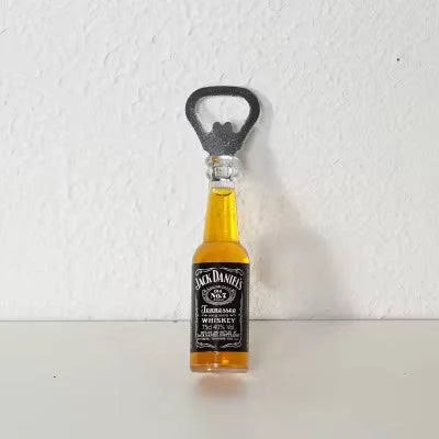 Whiskey Bottle Bottle Opener – Fun Fridge Magnet Opener for Beer, Wine & Soda Bottles 1pc Main image