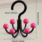 Belt Hangers with 6 Claws Closet Clothes Hangers for Bras Haning Scarves