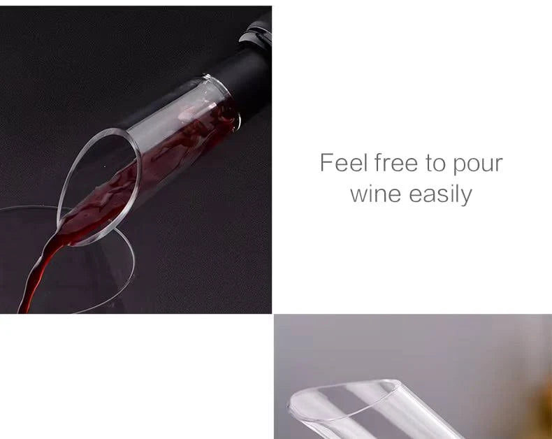 Wine Pourer & Portable Wine Decanter – 1 Pc Wine Pouring Spout for Parties, Bars & Home Use