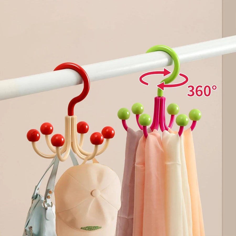 ZYOZ Belt Hangers with 6 Claws Closet Clothes Hangers for Bras Haning Scarves (random colour) Secondary image