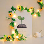 Pcs Sunflower Line for Home Decoration Artificial Flower Hanging Line for Wedding Setup, Festival Decor (220 cm)