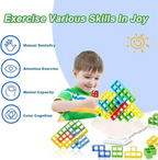 ZYOZ blance Tower Game 32 Pcs Stack Tower Blocks with 22 Cards, Swing Stack Balance Building Block Interactive STEM Toy