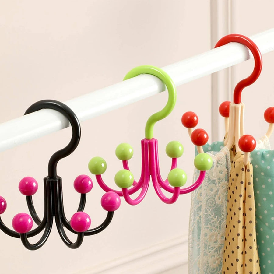 ZYOZ Belt Hangers with 6 Claws Closet Clothes Hangers for Bras Haning Scarves (random colour) Main image