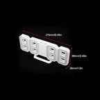 Acrylic Digital Wall Clock for Bedroom and Hall - Versatile Table/Wall Hanging Digital Clock with Clear LED Display, 5W x 5H Cm, Works on Electricity, (Works on Electricity Only