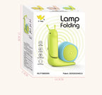 ZYOZ Cute LED Snail Desk Lamp with Stationery Pen Holder – Rechargeable Eye-Caring Reading Light, Adjustable Folding Night Light for Kids, Students, Study Table & Office Decor