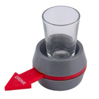 Spin the Shot Drinking Game for Bachelor Party, Friends & Family Nights | Fun with Spinner & Glass | Drinking Roulette Adult Party Supplies