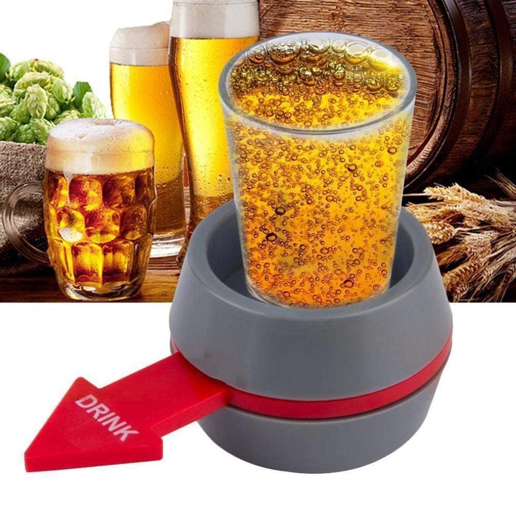 Spin the Shot Drinking Game for Bachelor Party, Friends & Family Nights | Fun with Spinner & Glass | Drinking Roulette Adult Party Supplies