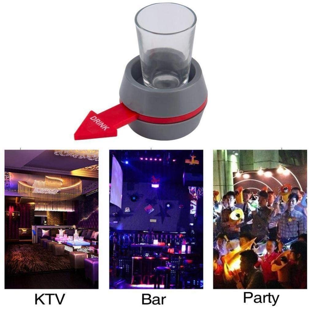 Spin the Shot Drinking Game for Bachelor Party, Friends & Family Nights | Fun with Spinner & Glass | Drinking Roulette Adult Party Supplies