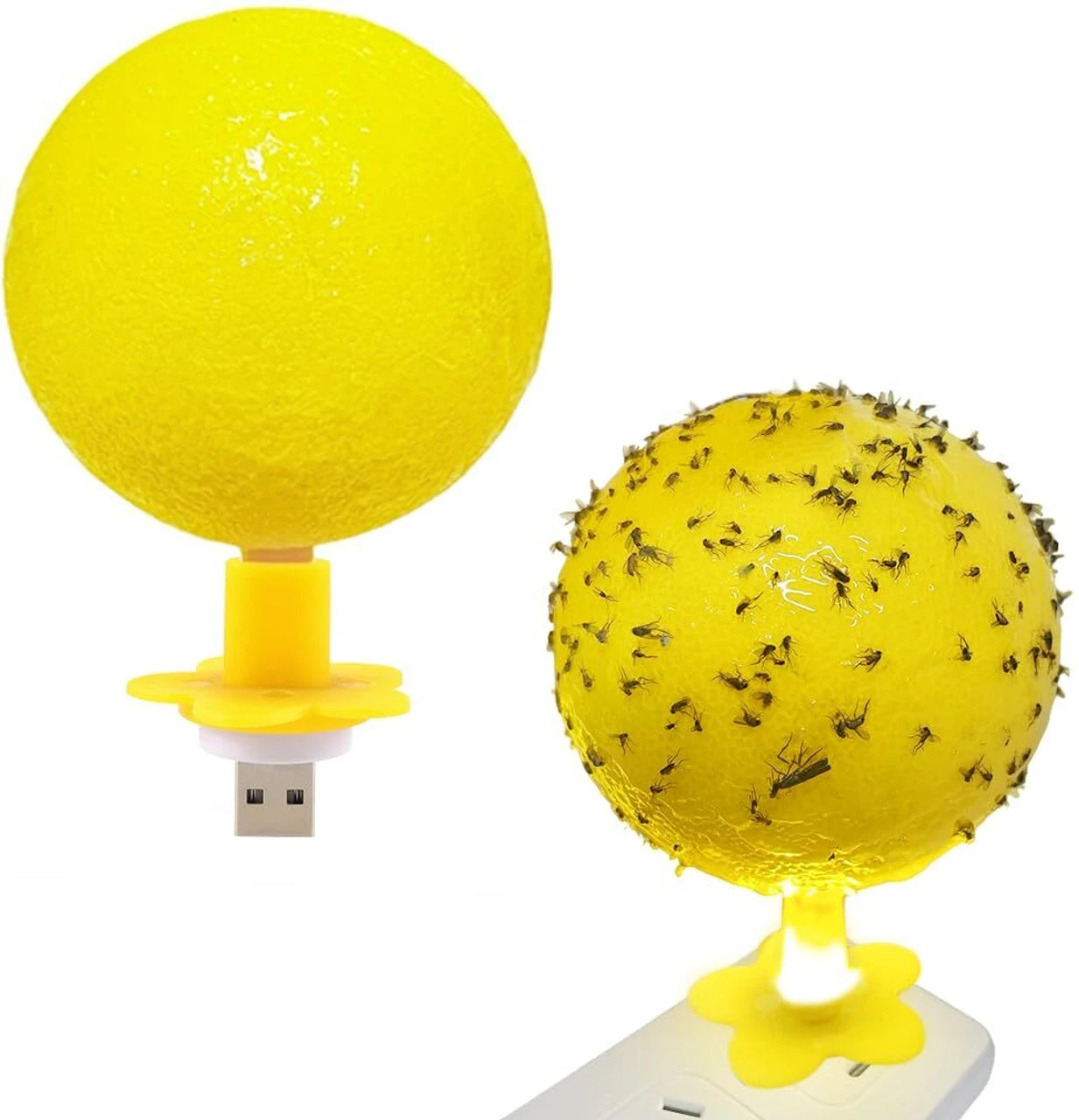 ZYOZ Sticky Trap Ball with Built-In UV Light Catcher | Indoor Insect & Mosquito Catcher for Home, Kitchen, and Office Main image