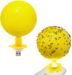 Sticky Trap Ball with Built-In UV Light Catcher | Indoor Insect & Mosquito Catcher for Home, Kitchen, and Office