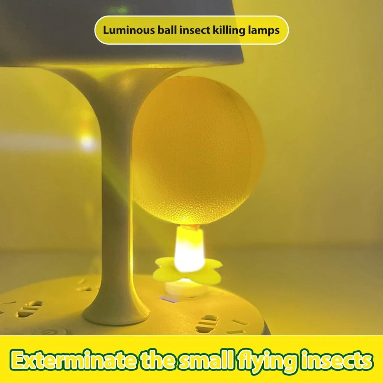 Sticky Trap Ball with Built-In UV Light Catcher | Indoor Insect & Mosquito Catcher for Home, Kitchen, and Office