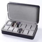 Styleys Watch Box 12 Slots Travel Watch Storage Case Zipper Wristwatch Organizer Box Organizer