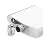 ZYOZ Stainless Steel 8Oz  Liquor Hip Flask and Wine Whiskey Vodka Alcohol Drinks Pocket Bottle for Men Women ( 7 OZ)